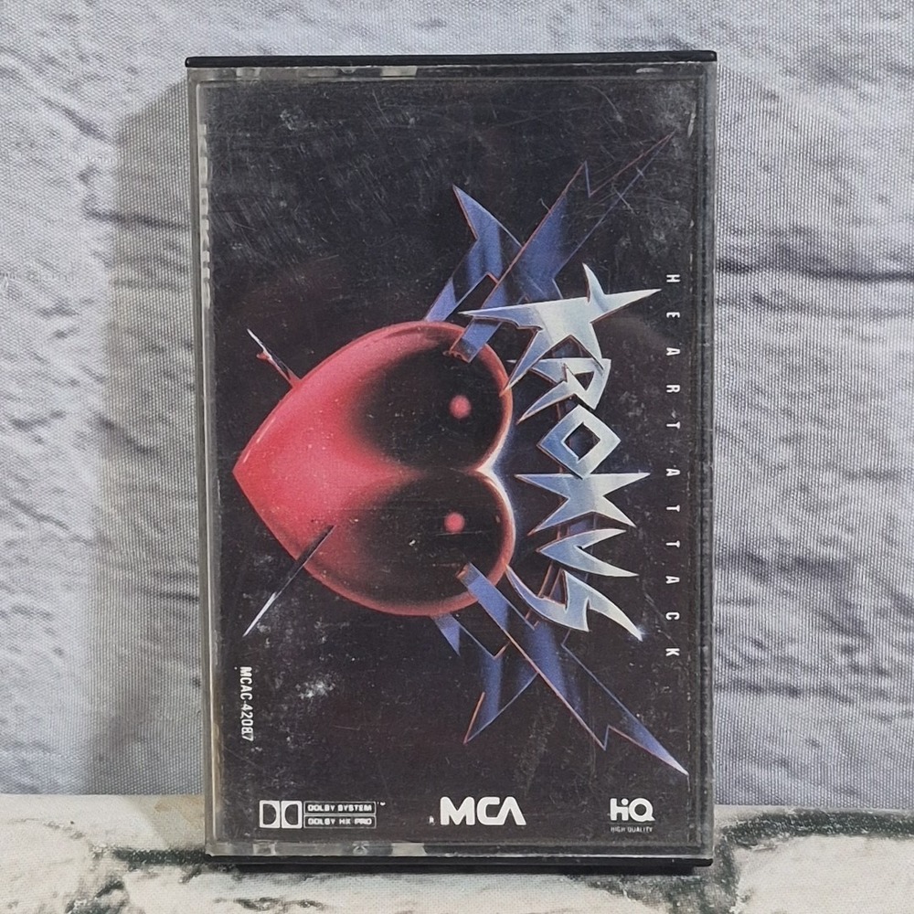 KROKUS Cassette Tape HEART ATTACK 1988 Rock Metal Rare